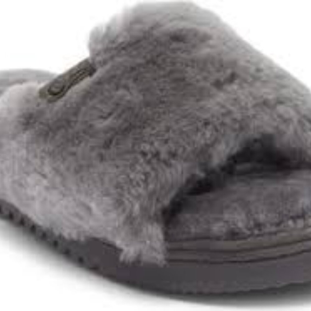 NIB EZ Feet Genuine Shearing Band Sandal GRAY